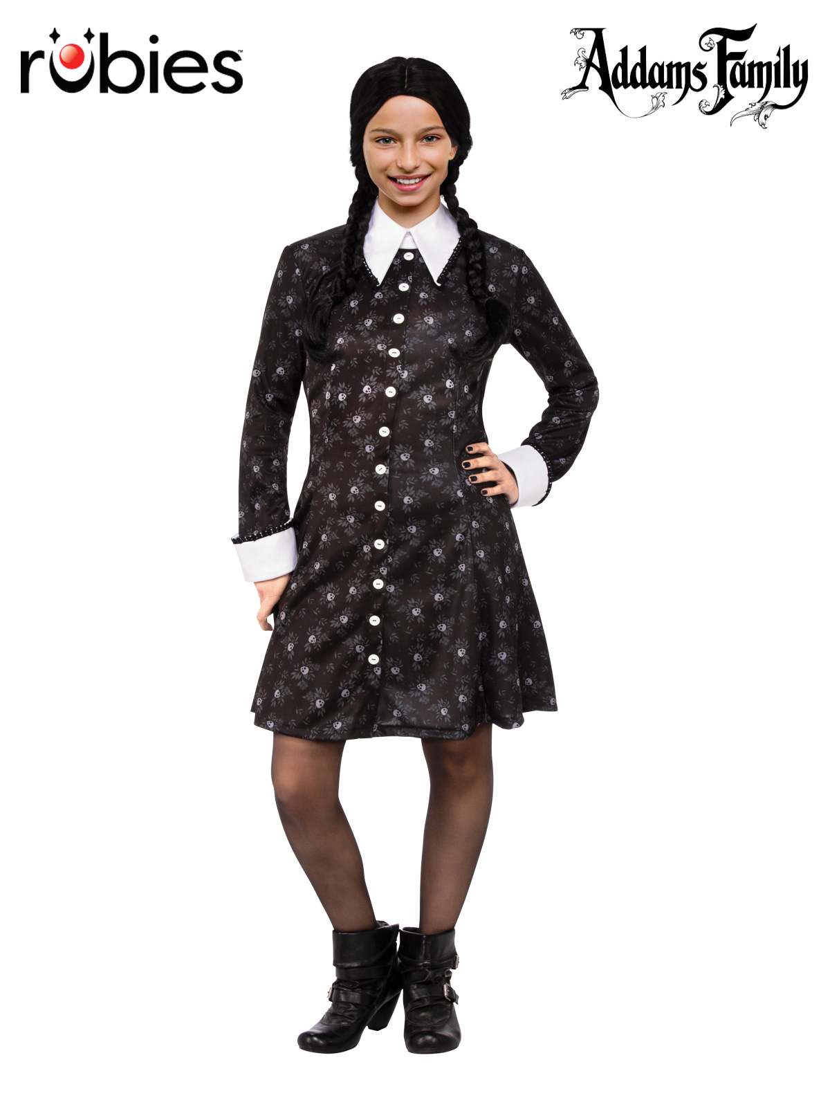 WEDNESDAY ADDAMS COSTUME, CHILD