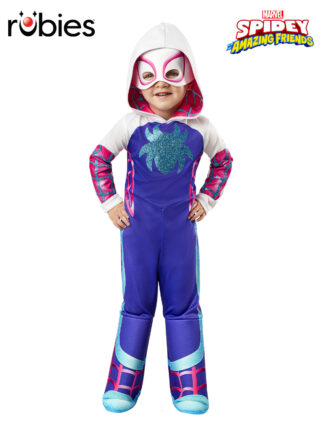 GHOST SPIDER 'SPIDEY & HIS AMAZING FRENDS' COSTUME, CHILD