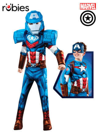 CAPTAIN AMERICA MECHSTRIKE DELUXE COSTUME, CHILD