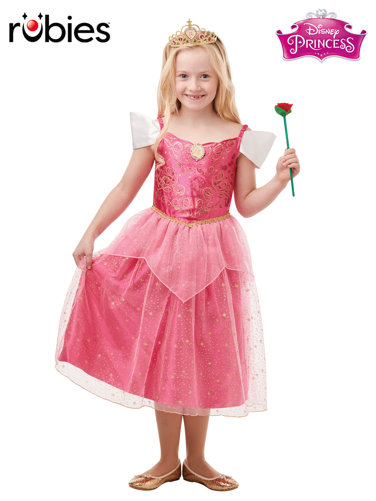 SLEEPING BEAUTY GLITTER & SPARKLE COSTUME, CHILD