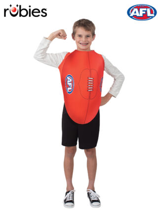 AFL FOOTY TABARD COSTUME, CHILD