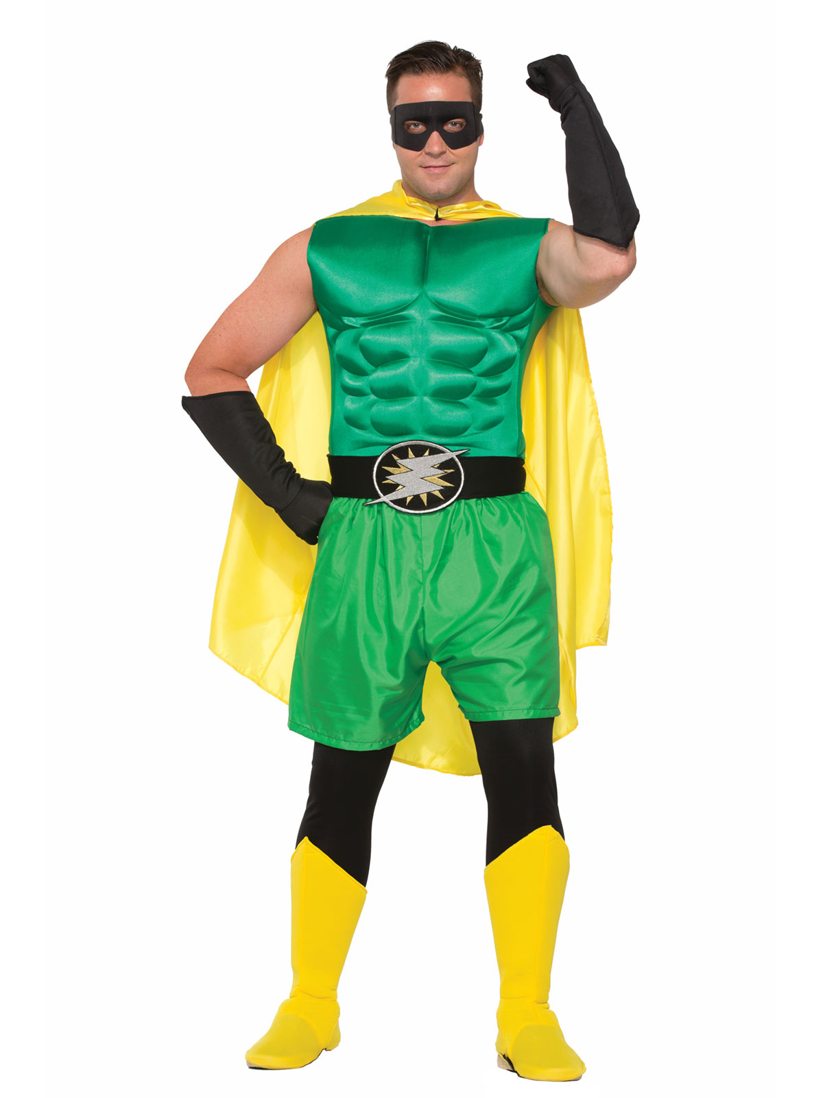 HERO MUSCLE CHEST GREEN - ADULT - Image 2