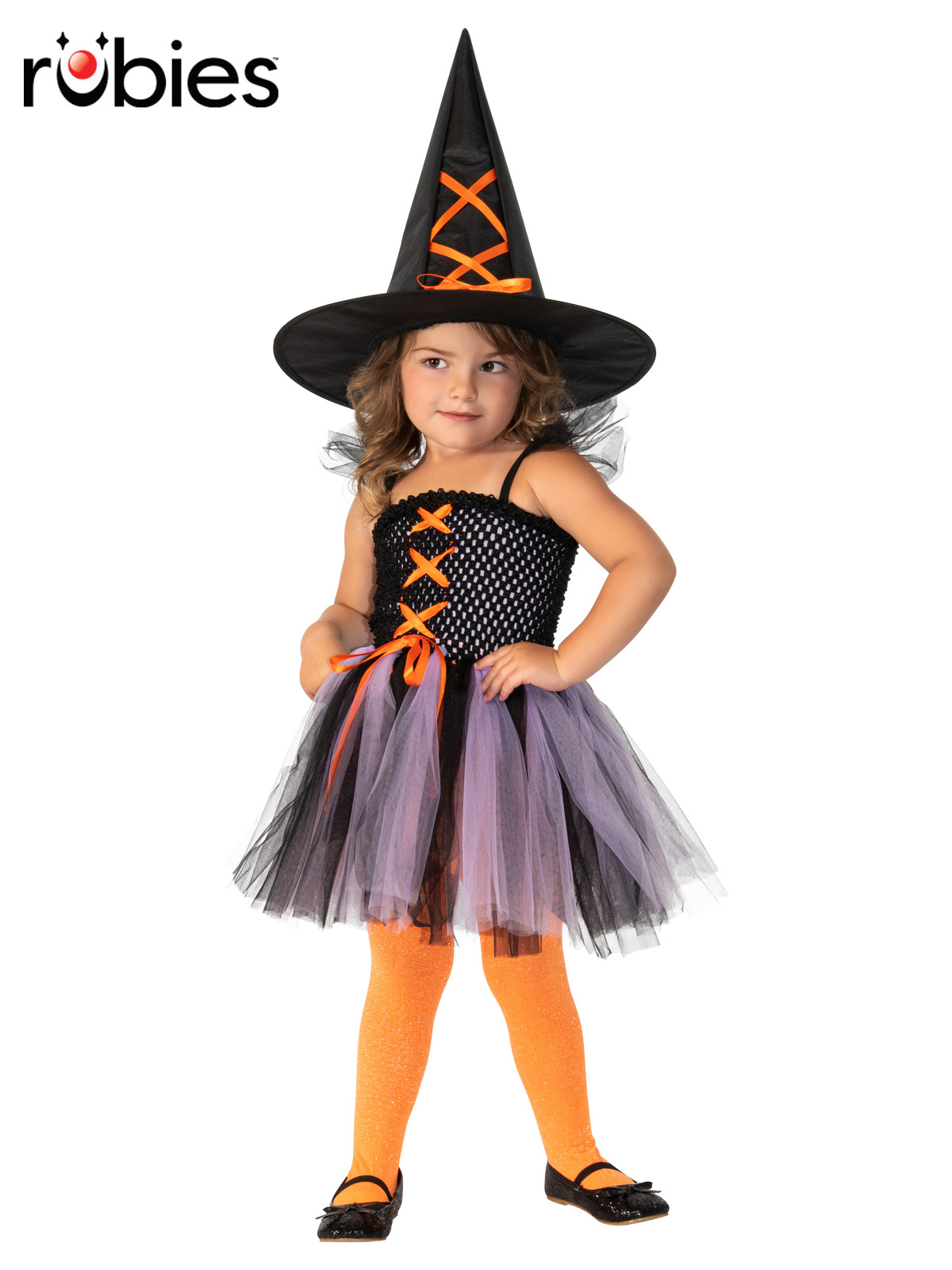 WITCH PURPLE & ORANGE COSTUME, CHILD