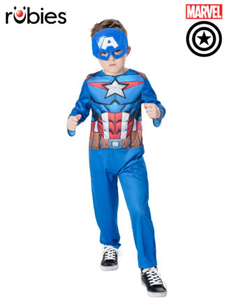 CAPTAIN AMERICA COSTUME - SIZE 3-5