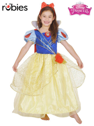 SNOW WHITE GLITTER & GLOW PREMIUM COSTUME, CHILD