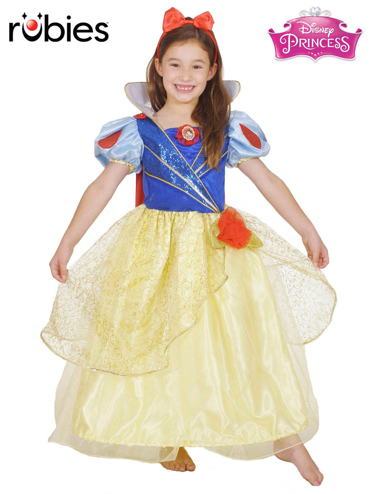 SNOW WHITE GLITTER & GLOW PREMIUM COSTUME, CHILD