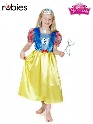 SNOW WHITE GLITTER CLASSIC COSTUME, CHILD