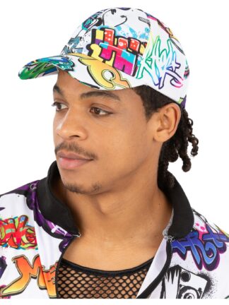 90S GRAFFITI PEAKED CAP