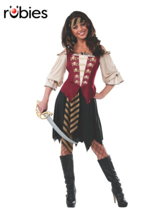 ELEGANT PIRATE COSTUME, ADULT