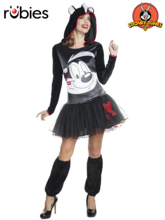 PEPE LE PEW HOODED TUTU DRESS, ADULT