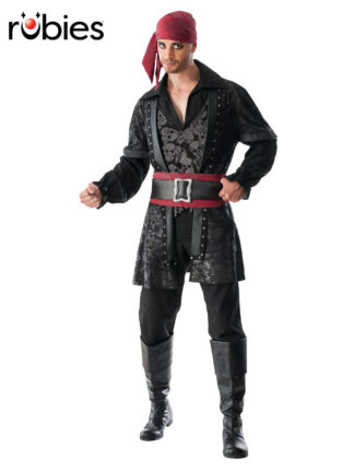 BLACK BEARD DELUXE COSTUME, ADULT