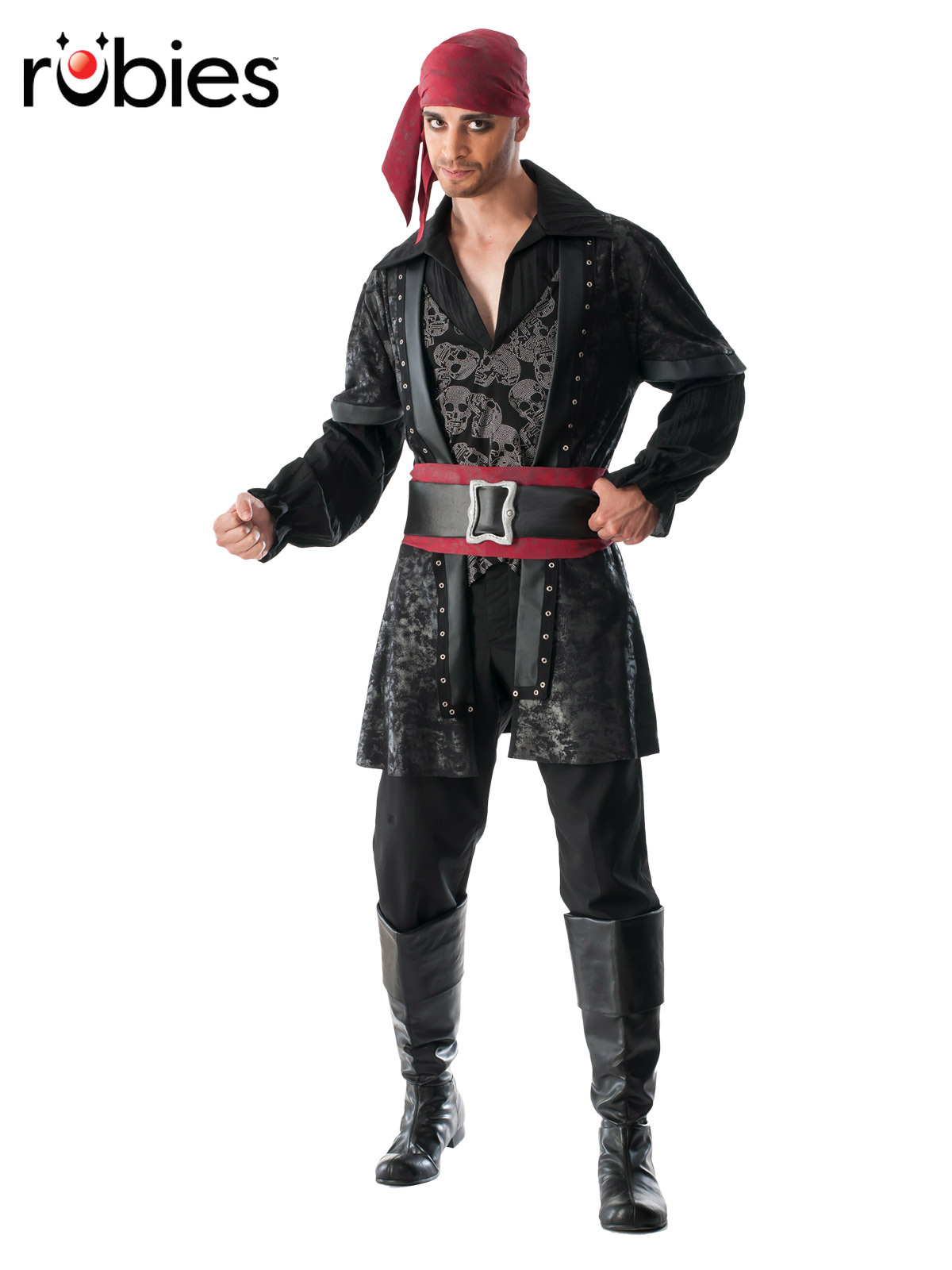 BLACK BEARD DELUXE COSTUME, ADULT