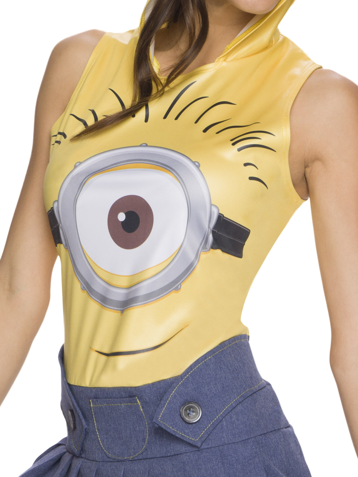 MINION FACE DRESS, ADULT - Image 2