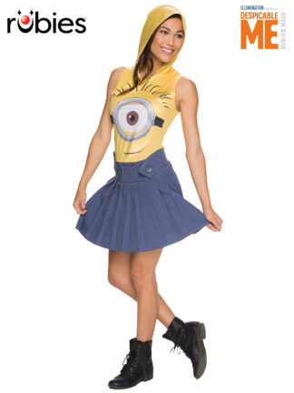 MINION FACE DRESS, ADULT