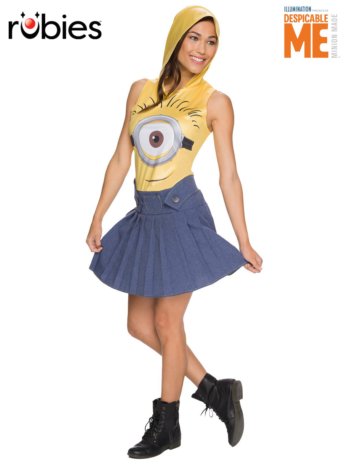 MINION FACE DRESS, ADULT