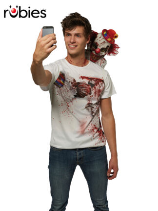CLOWN SELFIE SHOCKER COSTUME, ADULT