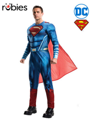 SUPERMAN DELUXE JLM COSTUME, ADULT