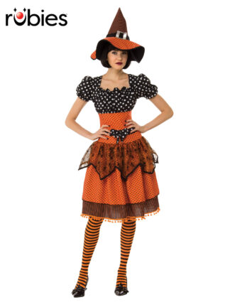 POLKA DOT WITCH COSTUME, ADULT