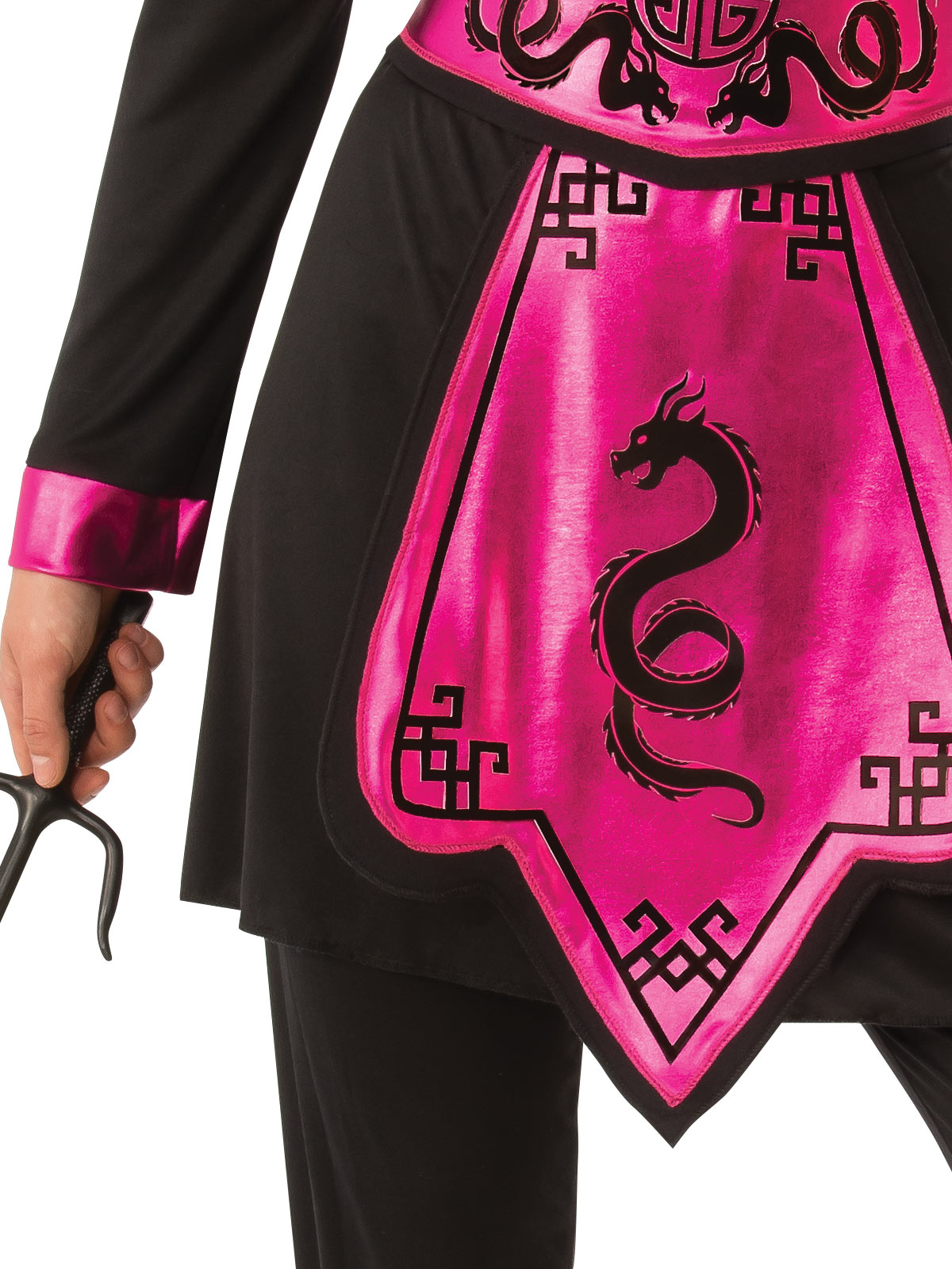 PINK NINJA WARRIOR COSTUME, ADULT - Image 3