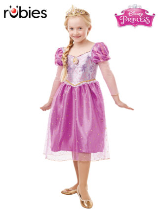RAPUNZEL GLITTER & SPARKLE COSTUME, CHILD