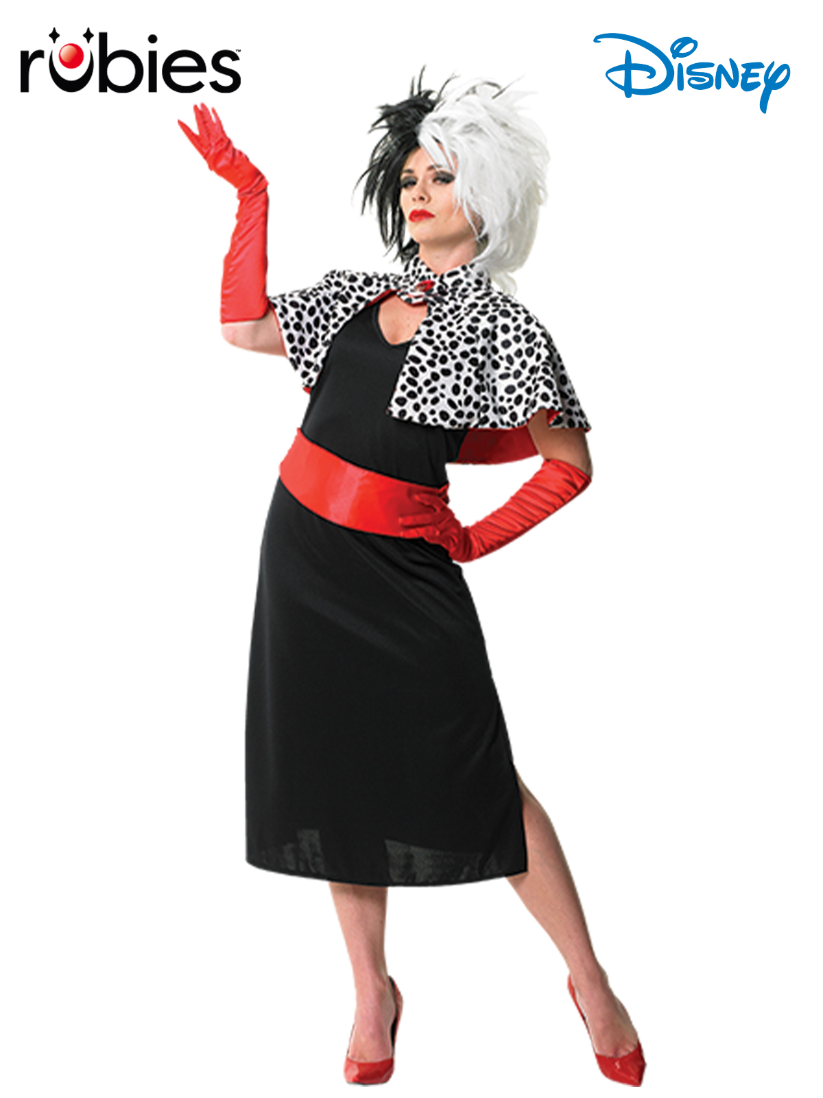 CRUELLA DE VIL DELUXE COSTUME, ADULT