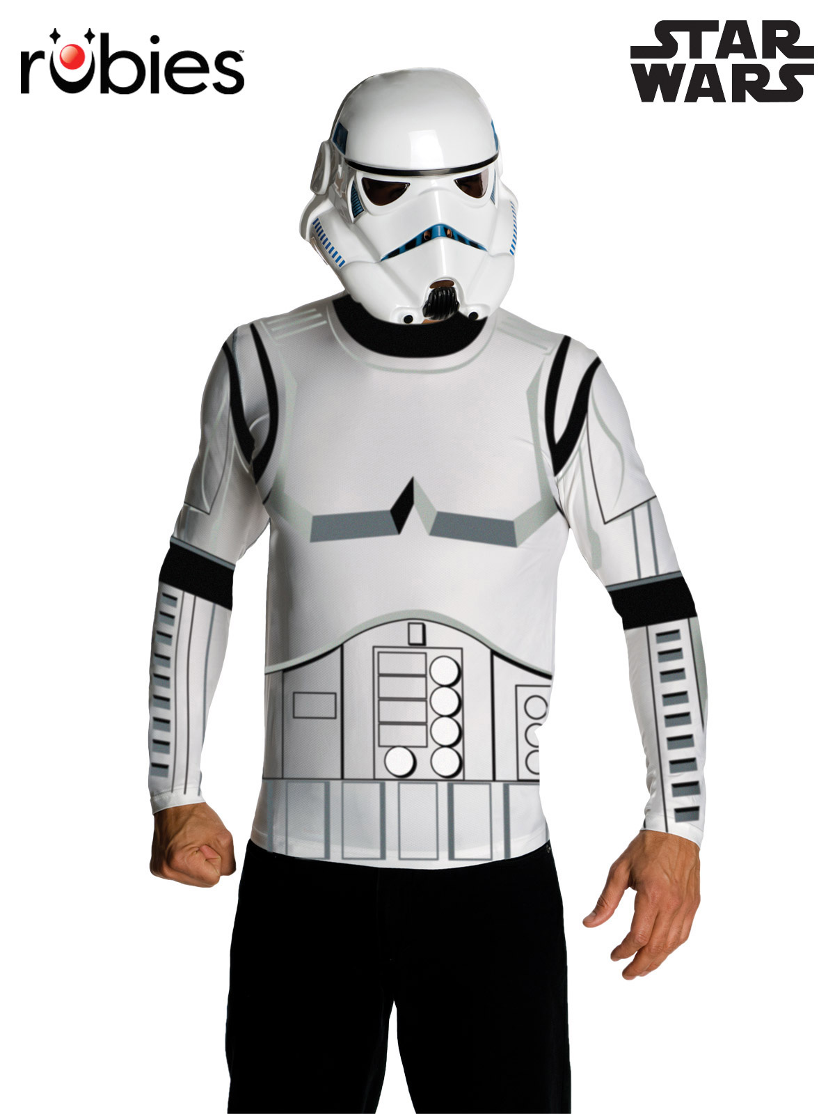 STORMTROOPER CLASSIC COSTUME TOP & MASK, ADULT