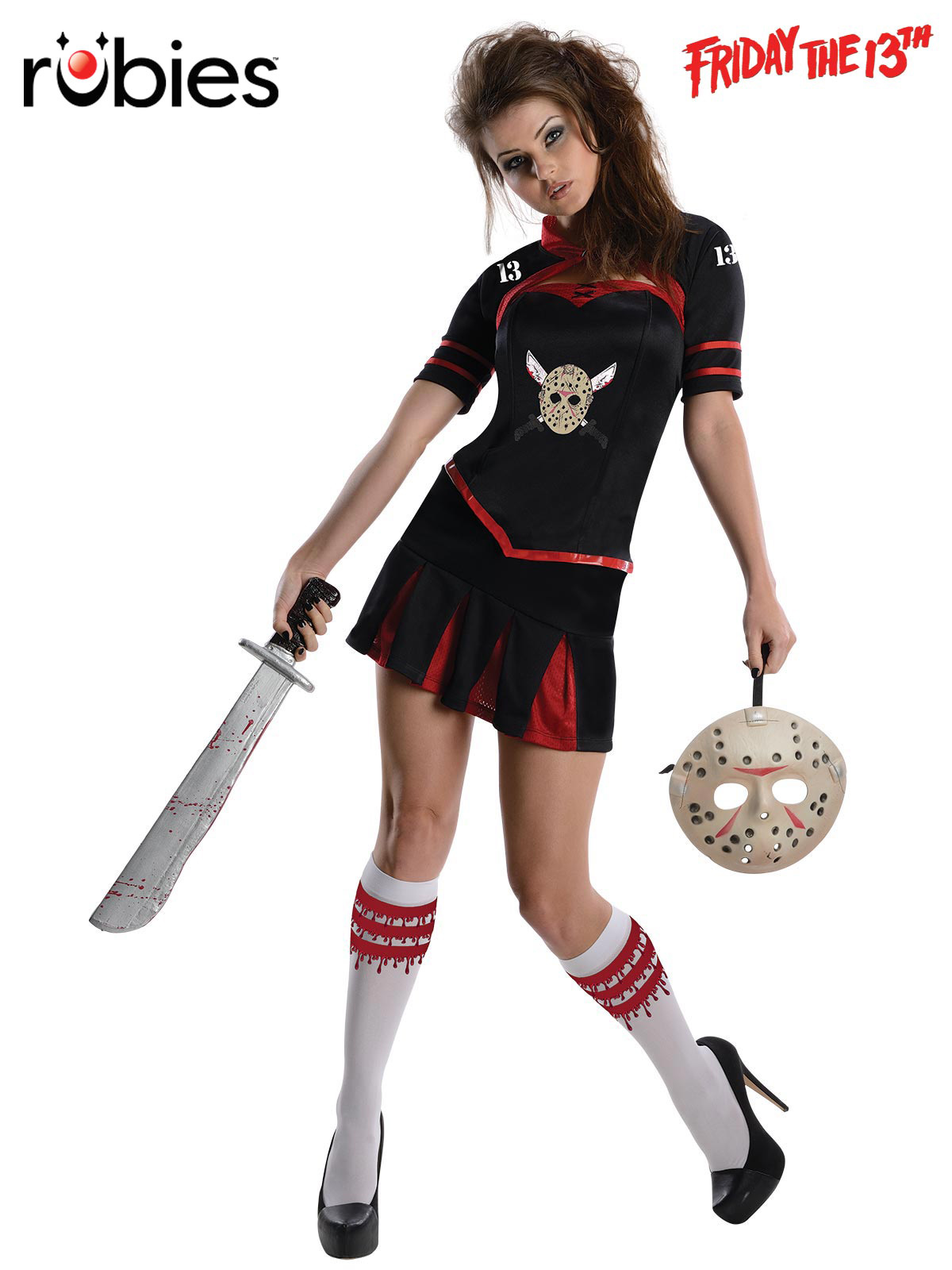 JASON CHEERLEADER SECRET WISHES CORSET COSTUME, ADULT