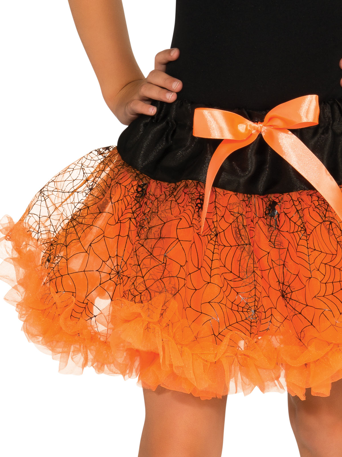 ORANGE HALLOWEEN TUTU SKIRT, CHILD - Image 2