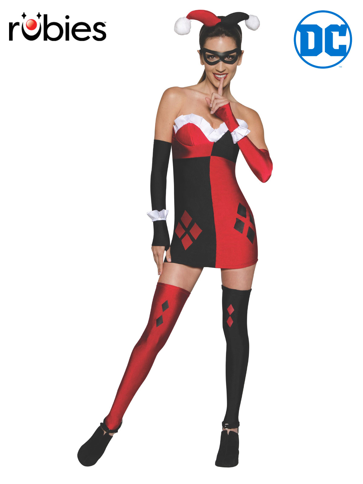 HARLEY QUINN DRESS, ADULT