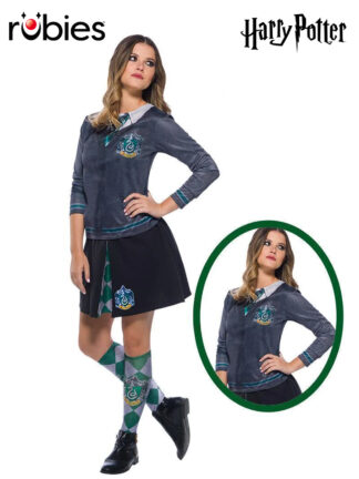 SLYTHERIN COSTUME TOP ADULT - SIZE L