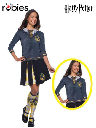 HUFFLEPUFF COSTUME TOP ADULT - SIZE L
