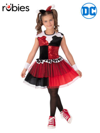 HARLEY QUINN DELUXE TUTU COSTUME, CHILD