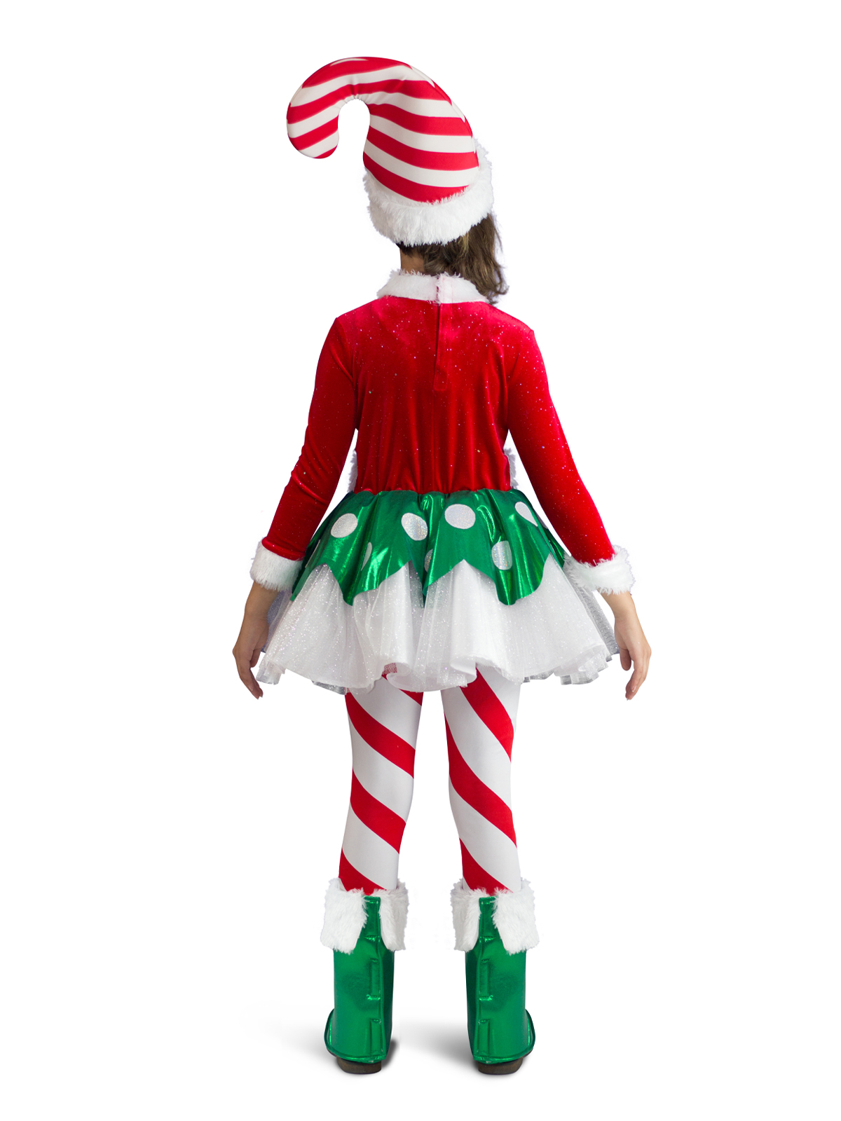 CANDY CANE ELF PRINCESS COSTUME, CHILD - Image 2